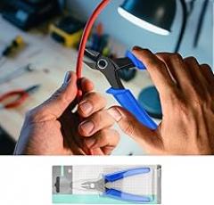 Mini Wire Cutter Pliers 5 Inch, Spring-Loaded Flush Diagonal Cutters for Electronics, Model Assembly, Jewelry Repair, Circuit Boards and Precision Crafting