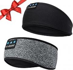 LC-dolida Sleep Headphones Bluetooth Headband, Headband Headphones Over Ear Bluetooth 5.4 Sleeping Earbuds Earphones