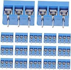20pcs Screw Terminal Block Connectors Kit for PCB Electronics Projects Quick Connect Screw-Type Wire Terminal Block for DIY Circuit Connections