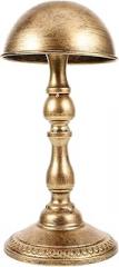 Milisten Vintage Copper Hat Stand Display Holder, Freestanding Desktop Cap Holder and Wig Display Rack for Closet Storage and Shop Use