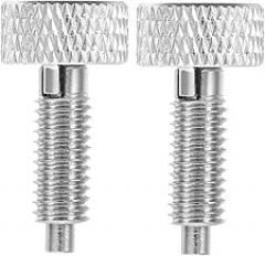IMIKEYA 2pcs Retractable Spring Plunger Knurled Handle Stainless Steel for Electronics and Machinery