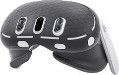 Kuject Design Silicone Shell Cover for Quest 3, VR Headset Protective Cover with Heat Dissipation Openings and Fixed Buckle, Anti Shock Anti Scratch Anti Dust Technology Texture Accessories (Black)