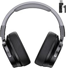 COOLV 2.4GHz Wireless Gaming Headset for PS5, PC, PS4 - RGB Light Gaming Headset, 7.1 Surround Sound, Bluetooth 5.4 Gaming Headphones with Mic