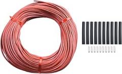 12K Carbon Fiber Floor Heating Cable 33Ω/m with Silicone Rubber Insulation, Infrared Heating System, 25W/M, 3000V High Voltage, for Underfloor(50m)