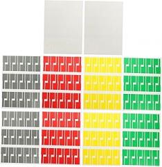 Homoyoyo 10sheets Colorful Cable Labels Cord Tags for Easy Identification and Organization of Electronics for Use