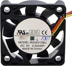 40MM DC5V 0.30A 1.5W 4010 R054010BU Small Electronic Device Cooling Speed 6000RPM 4CM Dual Ball Charger Cooling Fan 40 * 40 * 10MM (3pin)