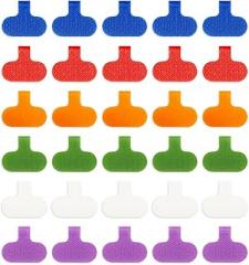 30 Pcs Multi-Color Cable Labels, Write On Cord Label Wire Labels, Electronic Cable Identification Tags for Electronics, Computers Cable Management and Identification, Assorted Colors