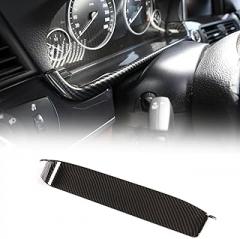 Car Dashboard Lower Panel Trim Frame Compatible with BMW 5 Series F10 F11 2011-2017 ABS 1PCS,Driver's Electronic Speedometer Cover Trim,Dash Board Display Trim Frame (ABS Carbon)