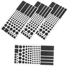 4pcs Led Light Dimming Stickers for Electronics Blackout Strip for Sleep Light Blackout Routers Home Appliance Black