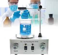 250W Laboratory Electronic Mixer, 1000ml Magnetic Heating Stirrer, Speed Range: 0-2400rpm/min, Working Area: Diameter 12mm, Heating Range: Room Temperature -100℃