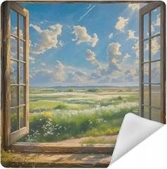 Window Cloud Scenery Camera Protective Wrap, Anti-scratch Lens Protector Wrapper, Magic Self-Adhesive Cloth for Cameras/DSLR/Laptop/Electronic Accessories, L