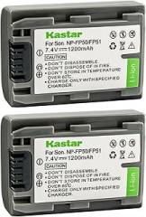 Kastar 2-Pack NP-FP50 / NP-FP51 Battery Replacement for Sony DCR-HC21, DCR-HC22, DCR-HC23, DCR-HC24, DCR-HC26, DCR-HC28, DCR-HC30, DCR-HC32, DCR-HC33, DCR-HC35, DCR-HC36, DCR-HC39 Camcorder