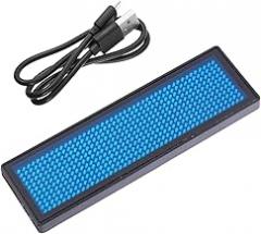 Led Name Tag USB Rechargeable Electronic Badge Scrollable Mood Tag for Nightclubs Random Color