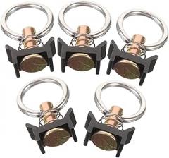 5Pcs Steel Single Fitting Ring Accessories for Audio and Lighting Equipment Durable Track Installation Components Resistant Multi Purpose Design for Cargo Trucks and Rails