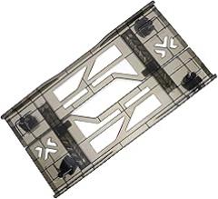 HOMSFOU Computer Wall Mount Bracket Rolling Computer Cart Casters Mobile CPU Stand for Office