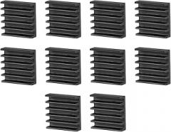 DMiotech 10 Pack 14 x 14 x 4mm Aluminum Alloy Radiator Electronic Cooler Radiator for MOS and IC Chip