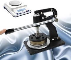 Hand-Pressed Fabric Sampler, Fabric Hand-Pressed Sampling Disc, Easily Deal with Various Materials Such As Textiles, Leather, Paper Products, Accurately Cut,Textile Electronic Scale