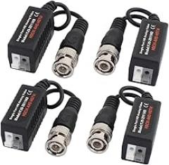 4pcs Push-terminal UTP Passive HD Video Balun Transceiver for CVI TVI AHD CCTV System (014375b228544a65e980a1fb99e8e94e)