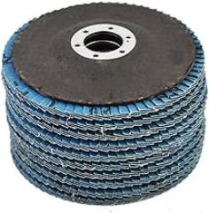 Compatible with 4.5'' Flap Disc Premium Zirconia Sanding Grinding 60 Grit 50 Pcs