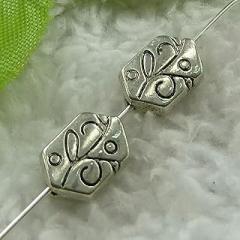 220 PCS Tibetan Flower Spacer Beads - 11x8mm Alloy Jewelry Making Supplies Personalized Designs