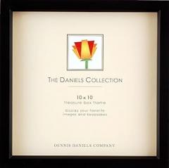 Ebony-Black 10x10 shadow box for your print or collectibles - 10x10