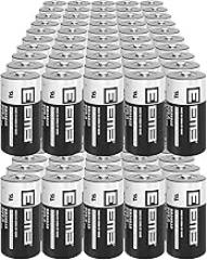 EEMB 100Pack ER34615 D Cell Batteries 3.6V Lithium Battery 19Ah Li-SOCL₂ Non-Rechargeable Battery LS-33600 SB-D02 XL-205F for CNC Machine Tool, Injection Molding Machine,Printing Machine,Meter,Clock