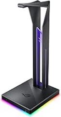 ASUS ROG Throne Qi Gaming Headset Stand - Wireless Charging | 2 USB Ports & Aux Input | Arc Design for Stable & Secure Storage | Built-in DAC & Amplifier for Immersive Audio | Aura Sync RGB Lighting