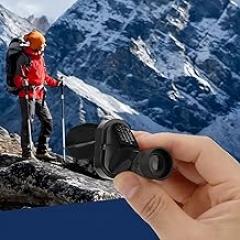 Monocular Compact Mini Telescope, Portable Handheld Mini Monocular for Adults, Tech Gadgets Perfect for Bird Watching, Fishing, Travel and Scenery, 10x20mm（Black）