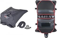 Goldfire Maverick X3 Accessories,Red Piping Overhead Storage Bag Center Roof Tool Bag + X3 Device Tablet GPS Holder Storage Mount for 2017+ Maverick X3, Maverick X3 MAX Accessories