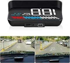 Car Electronics HUD OBD2 Car Head Up Display GPS with Lens Hood Electronic Speedometer Voltage Alarm Windshield Projector Car Intelligent System