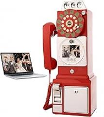 Video Guest Book, Audio Guest Book Wedding Phone, Record Preserve Your Special Occasions, for Wedding, Bridal Shower, Baby Shower, Birthday, Graduations, Anniversary,Red-32G