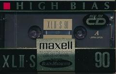 Maxell Black 90 Minute Cassette Tape