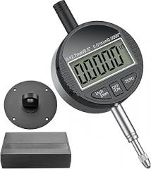 HDLNKAK Electronic Digital Dial Indicator Gauge 0-12.7mm/0.5” Inch/Metric Conversion, High Precision Probe with 0.01mm/0.0005” Resolution for Testing.