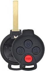 1x New Replacement Key Fob Remote Shell / CASE Compatible with & Fit for 2008-2015 Smart Compatible with & Fit for Two - MPN KR55WK45144-04 (NO Electronics or Chip Inside)