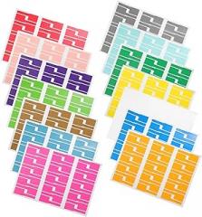 COHEALI 14sheets Cable Labels of Adhesive Tags for Organizing Cords Wires and Electronics Stickers Vibrant Colors for Easy Identification and Labeling