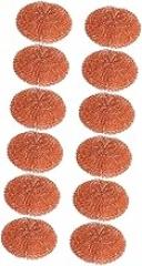 Homoyoyo 12pcs Brass Soldering Tip Wire Ball Set Non-slip Wire-type Cleaning Tool for Soldering Tips for Electronics and DIY Projects