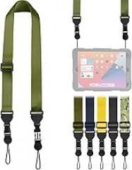 Nylon iPad Strap, Adjustable Camera Neck Strap, Comfortable Shoulder Strap for iPad, Cellphone Tablet, Camera, Laptop, Binocular, Luggage Bag (Green Universal Neck Lanyard)