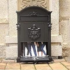 Retro-Style Mailbox, Wall-Mounted Stainless Steel Electronic Post Office Mailbox