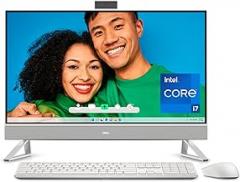 Dell Inspiron 7720 All-In-One Desktop- 27-inch FHD Touchscreen Display, Intel Core i7-1355U, 32GB RAM, 512GB SSD + 1TB HDD, NVIDIA GeForce MX550 GDDR6, Windows 11 Pro, Premium & Migrate Support- White