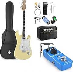 Donner 39-Inch Electric Guitar-Compressor Pedal