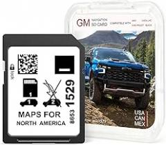 Navigation SD Card Latest GPS Map Update for GM GMC Chevy Silverado Accessories, GMC Accessories, Buick Envision, Enclave Accessories & Cadillac Accessories – USA Canada Mexico