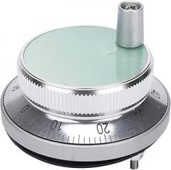 Hand Wheel Handle Kit 5V Manual Pulse Generator Cnc Machine Tool Rotary Encoder Electronic Hand Wheel,60Mm, Silver