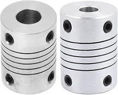 Motor Shaft 8mm to 8mm Joint Helical Beam Coupler & Shaft Coupling 25mm Length 18mm Diameter Coupler