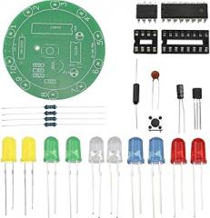 CHENJIN 2Sets DIY Lucky Wheel Circuit Board Soldering Training Kit Soldering Practice Set Electronic Beginner Soldering Project Learning and Training DIY Kit Assembly Small Projects Components