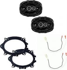 KICKER Speakers 6X9 inch for Toyota Corolla 2014-2019 Upgrade Kit - Pair of DS Series with Adapters and Harness, Car Audio Rear Deck Speaker 43DSC69304