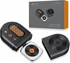 Neoteck Upgraded Digital Turntable Stylus Force Scale Gauge 0.01g/5.00g with Orange LCD Backlight and 5g Weight for Tonearm Phono Cartridge