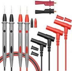 Multimeter Test Leads Kit, Precision 1000V 20A Digital Multi Meter Clamp Tester Probe Test Probes Leads with Alligator Clips, for Multimeter Electronic Test Leads Accessories (8 PCS)