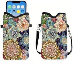 Generic Cat Purse Crossbody Bags, Lightweight Cell Phone Purse with Strap, Crossbody Phone Case Bag Shoulder Crossover Bag for Travel