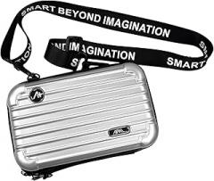 [APAL] Electronic Gadget Organizer, Anti-shock EVA Protection Carry Bag/Pouch for Power Bank, Cable, Hard DriveB. Personal Cosmetics, Toiletry Travel, Trendy Cross-body Bag.