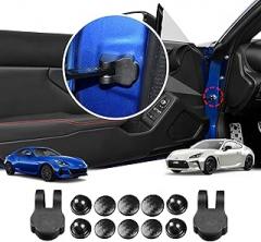 KUNGKIC for Toyota GR86 Subaru BRZ 2021 2022 2023 2024 2025 Car Door Lock Limiting Buckle ABS Cover Car Door Screw Cover Stopper Stop Cap Trim Car Interior Accessories Black Waterproof Anti-Rust
